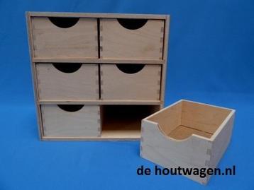 klein houten kastjes met laden - schuifladekastjes klein