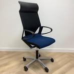Tweedehands Wilkhahn Modus Ergo- bureaustoel, zwart - blauw, Huis en Inrichting, Bureaustoelen, Gebruikt, Zwart, Ophalen of Verzenden
