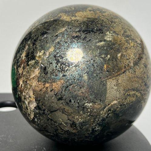pyriet Fine Large Pyrite AAA Sphere - Hoogte: 13.15 cm -, Verzamelen, Mineralen en Fossielen