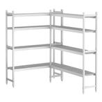 GGM Gastro | Aluminium stellingset (geanodiseerd) - L-vorm |, Verzenden, Nieuw in verpakking