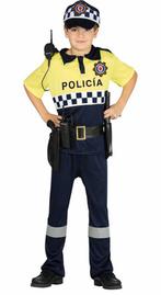 Politie Kostuum Kind Geel, Verzenden, Nieuw
