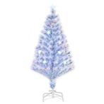 Kunstkerstboom Met 3 LED-lampjes Kerstboom PVC Metaal Wit +, Verzenden, Nieuw