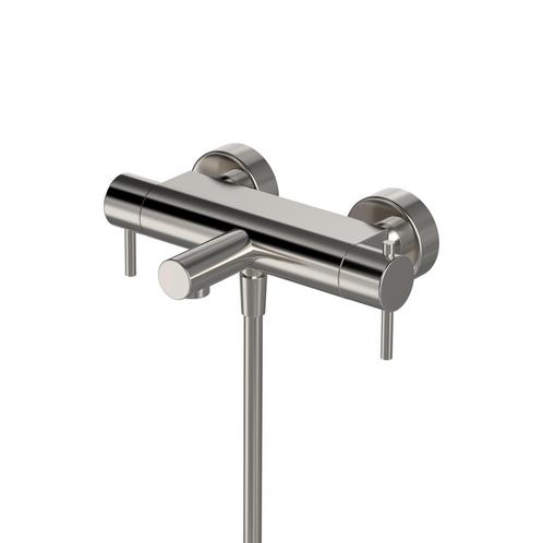 Badthermostaat Hotbath Cobber Opbouw 2-knop 26 cm Geborsteld, Doe-het-zelf en Verbouw, Sanitair, Kraan, Nieuw, Ophalen of Verzenden