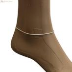 Zilveren rope enkelketting  22 cm 1.6 mm, Verzenden, Nieuw, Zilver