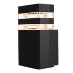 LED Buiten Wandlamp | vierkant | GU10 | zwart | IP54, Huis en Inrichting, Ophalen of Verzenden, Nieuw, Modern