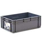Stapelbak kunststof  L: 600, B: 400, H: 200 (mm) grijs, Doe-het-zelf en Verbouw, Kratten en Dozen, Nieuw, Ophalen of Verzenden