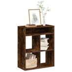 vidaXL Boekenkast 66x31x80 cm bewerkt hout gerookt, Huis en Inrichting, Kasten | Boekenkasten, Verzenden, Nieuw, Overige houtsoorten