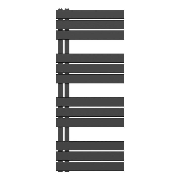 HANDDOEKRADIATOR LINKS AANSLUITING/COMB- ZWART 1200X500-5..., Doe-het-zelf en Verbouw, Verwarming en Radiatoren, Verzenden