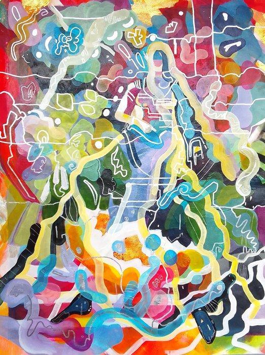 Johanna Rath - godess of nature, Antiek en Kunst, Kunst | Schilderijen | Modern