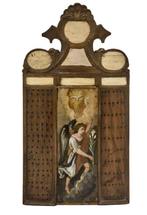 Votieftempietje met botinleg - Arcangelo - 20 × 38 cm -