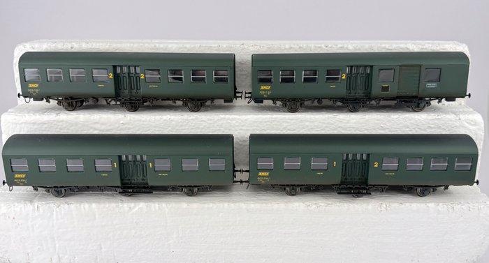 L.S. Models H0 - 14071 - Modeltrein (4) - 4 autos 3 poten -, Hobby en Vrije tijd, Modeltreinen | H0