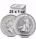 Verenigd Koninkrijk. Lot 25 x 2023 1 oz £2 GBP UK Silver, Postzegels en Munten, Edelmetalen en Baren