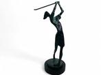 Veiling - Modern Bronzen Beeld De Golfer, Nieuw