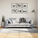 vidaXL Vloerkleed IZA laagpolig Scandinavisch 140x200 cm, Verzenden, Nieuw, Grijs