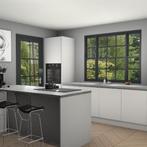 Zijdegrijze greeploze keuken Darwin 100752, Verzenden, Nieuw