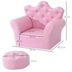 TRUUSK Kinderfauteuil Kinderbank Kinderbank Meisjes Zachte B, Kinderen en Baby's, Kinderkamer | Commodes en Kasten, Verzenden