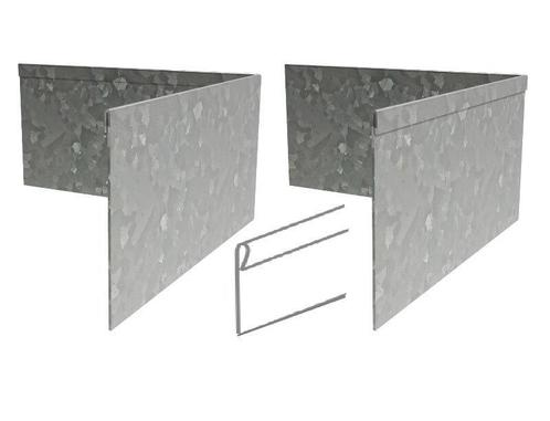 Verzinkt staal geplet 90° hoek 30x30x0,2x10cm, Tuin en Terras, Bielzen en Borders, Minder dan 100 cm, Nieuw, Overige materialen