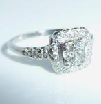 Ring Platina - 0.90ct. tw. Diamant (Natuurlijk) - Centrale, Sieraden, Tassen en Uiterlijk, Ringen, Nieuw