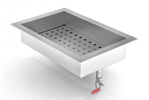 Crushed Ice Inbouw bak | RVS | 1/1 GN Combisteel, Zakelijke goederen, Horeca | Meubilair en Inrichting, Verzenden