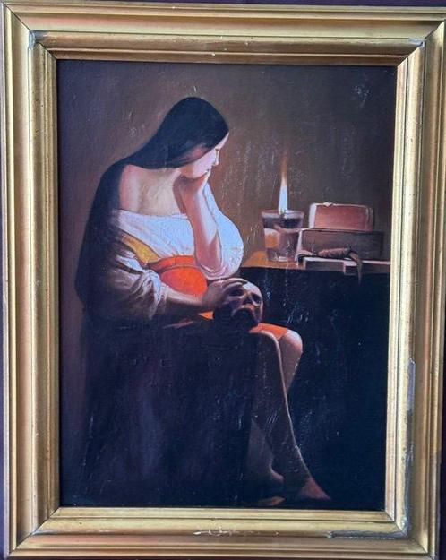 Scuola italiana (XX), da Georges De La Tour - Maddalena, Antiek en Kunst, Kunst | Schilderijen | Klassiek