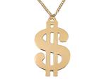 Mega Dollar Ketting Goud 12cm, Verzenden, Nieuw