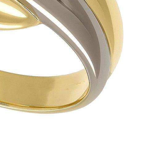 Ring - 18 karaat Witgoud, Geel goud, Sieraden, Tassen en Uiterlijk, Ringen