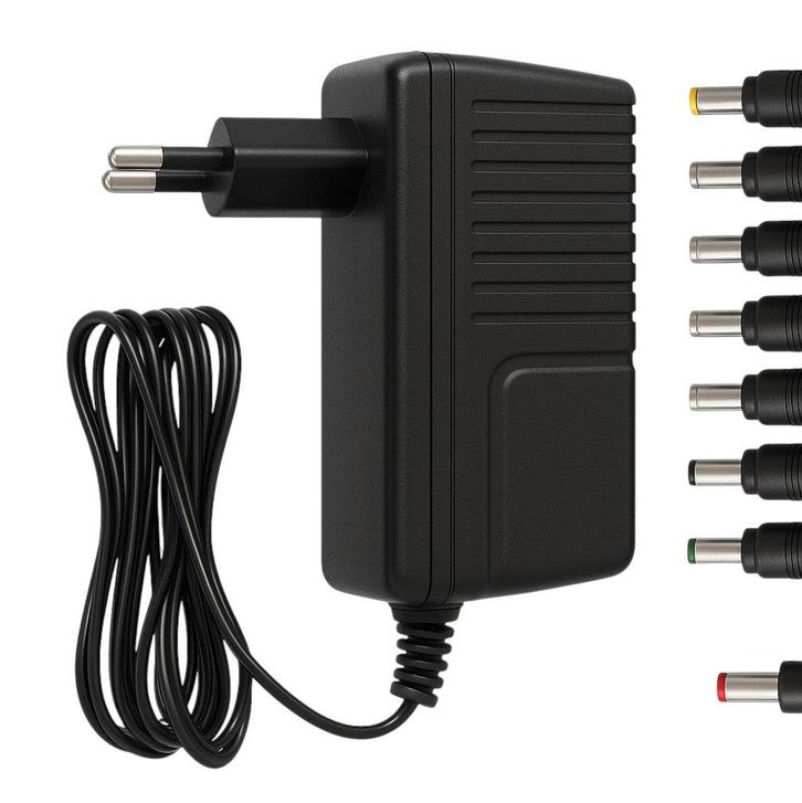 Hama Universele Power Adapter - 500 mA met 8 Stekkers (Nieuw, Computers en Software, Pc- en Netwerkkabels, Nieuw, Verzenden