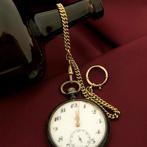 Vintage gouden horlogeketting; Chatelaine (voor aan een z..., Goud, Ophalen of Verzenden