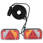 vidaXL Aanhangerlampen 2 st LED-lamp 12 V 24x5x14,5 cm rood, Verzenden, Nieuw
