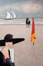 Ramon Dilley (1932) - Elégante à Deauville