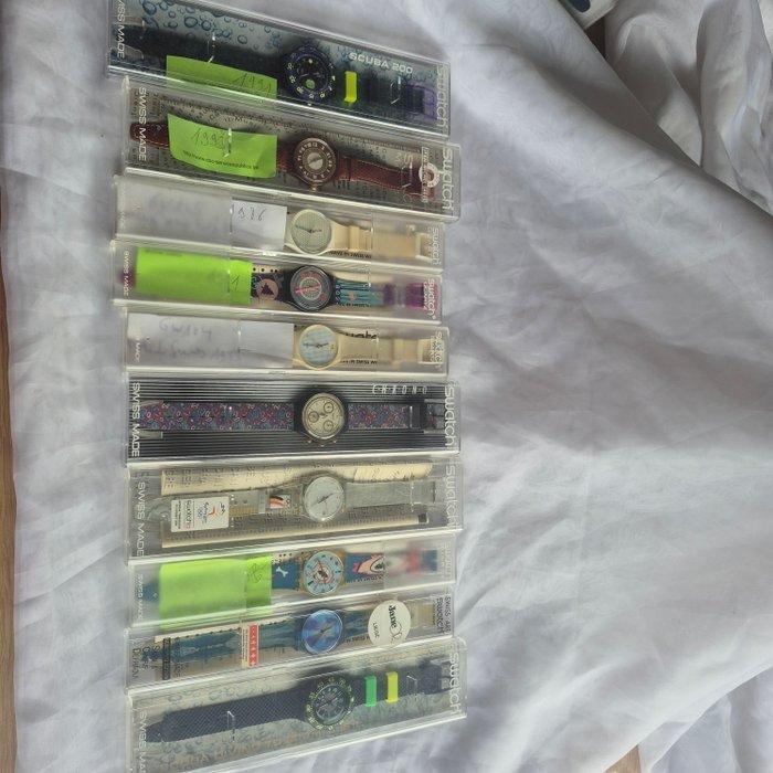 Swatch - Swatch 10 watchs NOS - Zonder Minimumprijs - Unisex, Sieraden, Tassen en Uiterlijk, Horloges | Heren