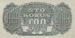 1944 Czechoslovakia P 48s 100 Korun Specimen Au, Verzenden