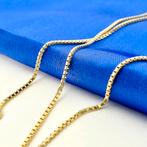 Gouden Venetiaanse schakel ketting | 50 cm (hanger) (hanger), Sieraden, Tassen en Uiterlijk, Kettingen, Ophalen of Verzenden, Gebruikt