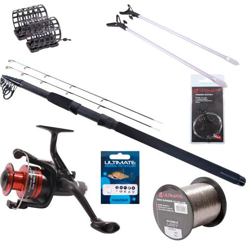 Ultimate Tele Feeder Hengelset 3.30m (-100g), Watersport en Boten, Hengelsport | Algemeen, Nieuw, Verzenden