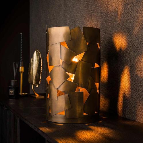 Davidi Design Patch Cylinder Tafellamp Brons, Huis en Inrichting, Lampen | Tafellampen, Ophalen of Verzenden