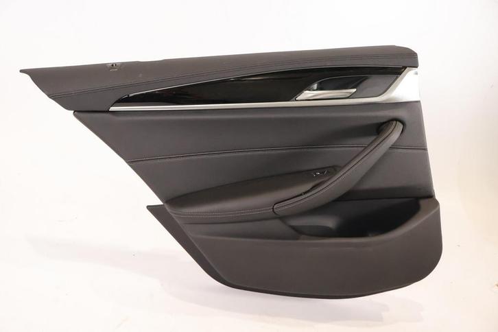 BMW 5 Serie G31 Compleet deurpaneel links achter zwart leder, Auto-onderdelen, Carrosserie en Plaatwerk, Gebruikt, Ophalen of Verzenden