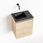 MONDIAZ OLAN 40cm toiletmeubel washed_oak. LEX wastafel, Ophalen of Verzenden, Nieuw, Bad