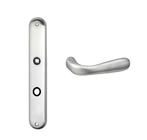 IMPRESSO DUDLEY WC63/8 OVALE SCHILD MET DEURKRUK CHROOM MAT, Ophalen of Verzenden, Nieuw, Chroom