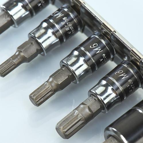 Datona Veeltand doppenset 7-delig - Datona, Doe-het-zelf en Verbouw, Gereedschap | Handgereedschap, Nieuw, Ophalen of Verzenden