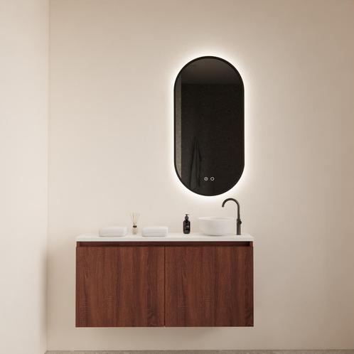 Fonteinmeubel BWS Meadow 100x50 cm Choco Eiken Incl., Doe-het-zelf en Verbouw, Sanitair, Bad, Nieuw, Ophalen of Verzenden