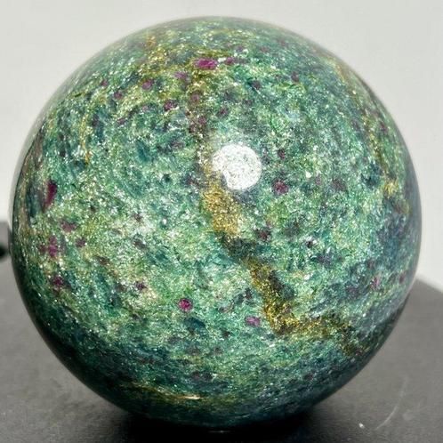 Fine Ruby in Kyanite sphere Kristal - Hoogte: 9.42 cm -, Verzamelen, Mineralen en Fossielen