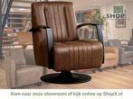 Leren draaifauteuil Galaxy - Vintage Brown (bruin) -, Huis en Inrichting, Nieuw, Ophalen of Verzenden, 50 tot 75 cm, Industrieel, Modern