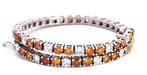 Tennis armband - 14 karaat Witgoud - 7.10ct. tw. Diamant, Sieraden, Tassen en Uiterlijk, Antieke sieraden
