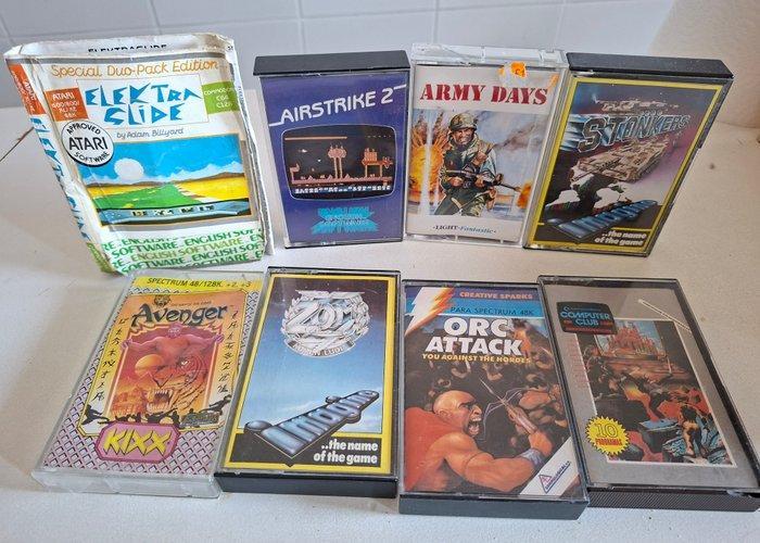 Commodore, Sinclair, Atari - Lote de 8 juegos en su caja., Spelcomputers en Games, Spelcomputers | Overige Accessoires