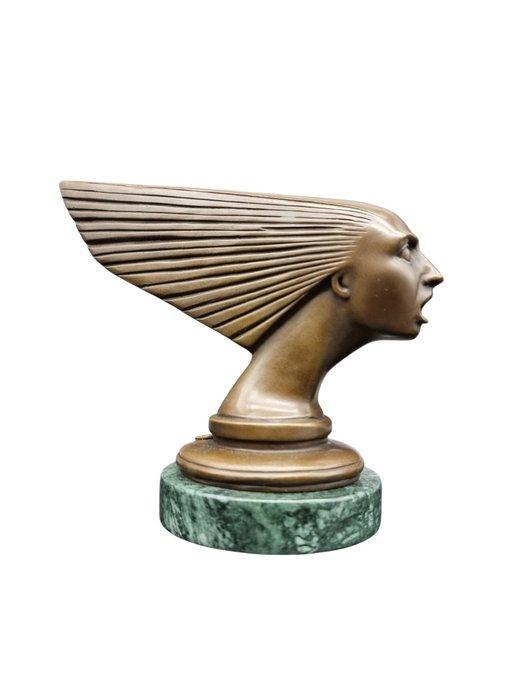 Beeld, Bronze Car Mascot - Spirit of the Wind - 16.5 cm -, Antiek en Kunst, Curiosa en Brocante