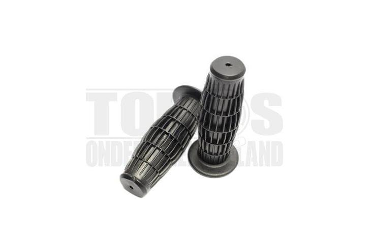 Handvatset classic soft zwart 22mm / 24mm, Fietsen en Brommers, Brommeronderdelen | Algemeen, Nieuw, Ophalen of Verzenden