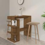 vidaXL Bartafel met opbergrek 100x50x101,5 cm bewerkt hout, Verzenden, Nieuw