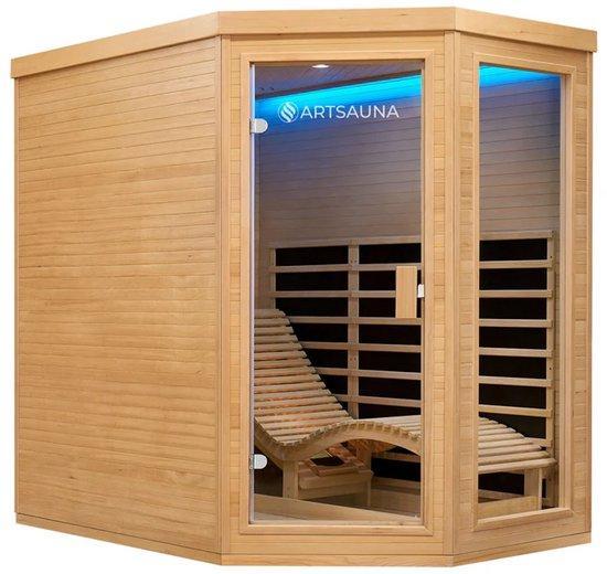 2dekans | Juskys Infraroodcabine Esbjerg - 130x190x190cm -, Doe-het-zelf en Verbouw, Verwarming en Radiatoren, Zo goed als nieuw