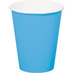 Blauwe Bekers Karton 350ml 8st, Verzenden, Nieuw