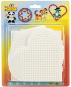 Hama - Strijkkralen Bordjes Vormen (4 stuks) | Hama - Hobby, Verzenden, Nieuw